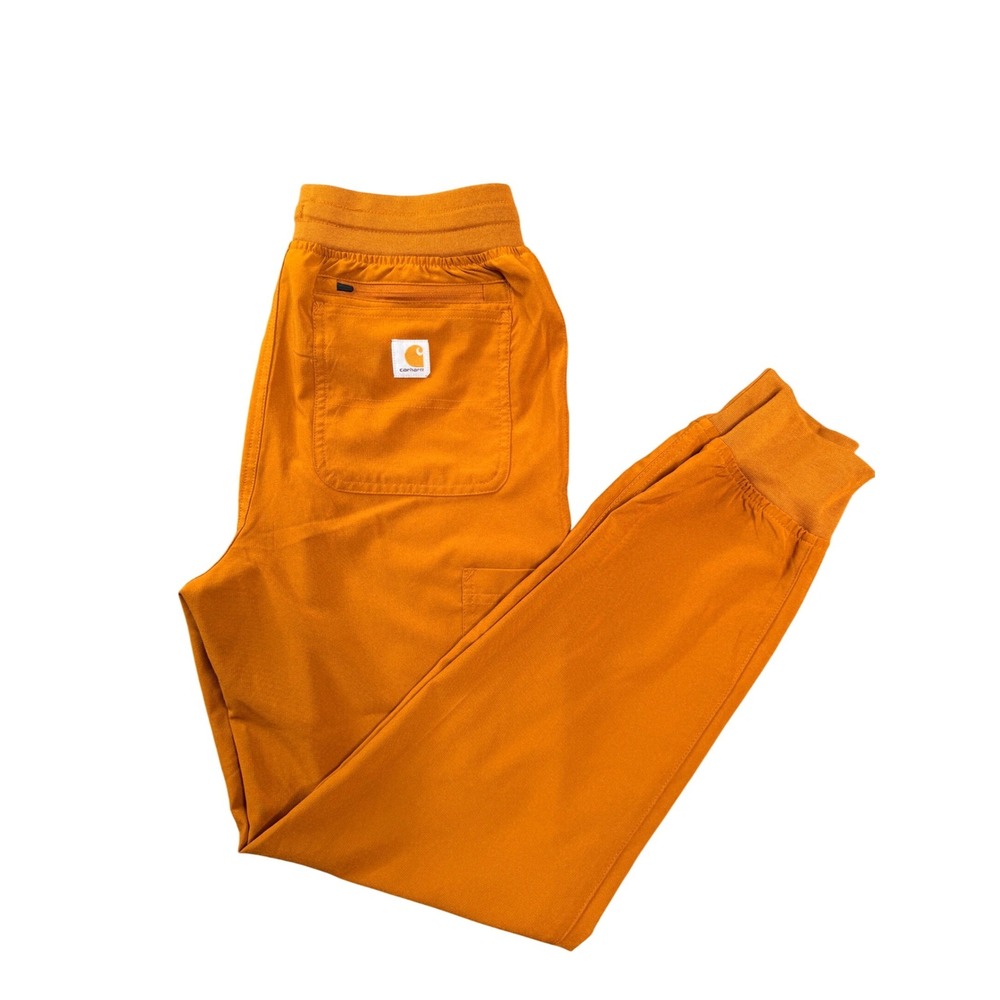 Carhartt Liberty Women XS Regular Burnt Orange Jogger Scrub Pants C53110 Cargo
